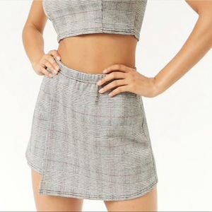 plaid skort